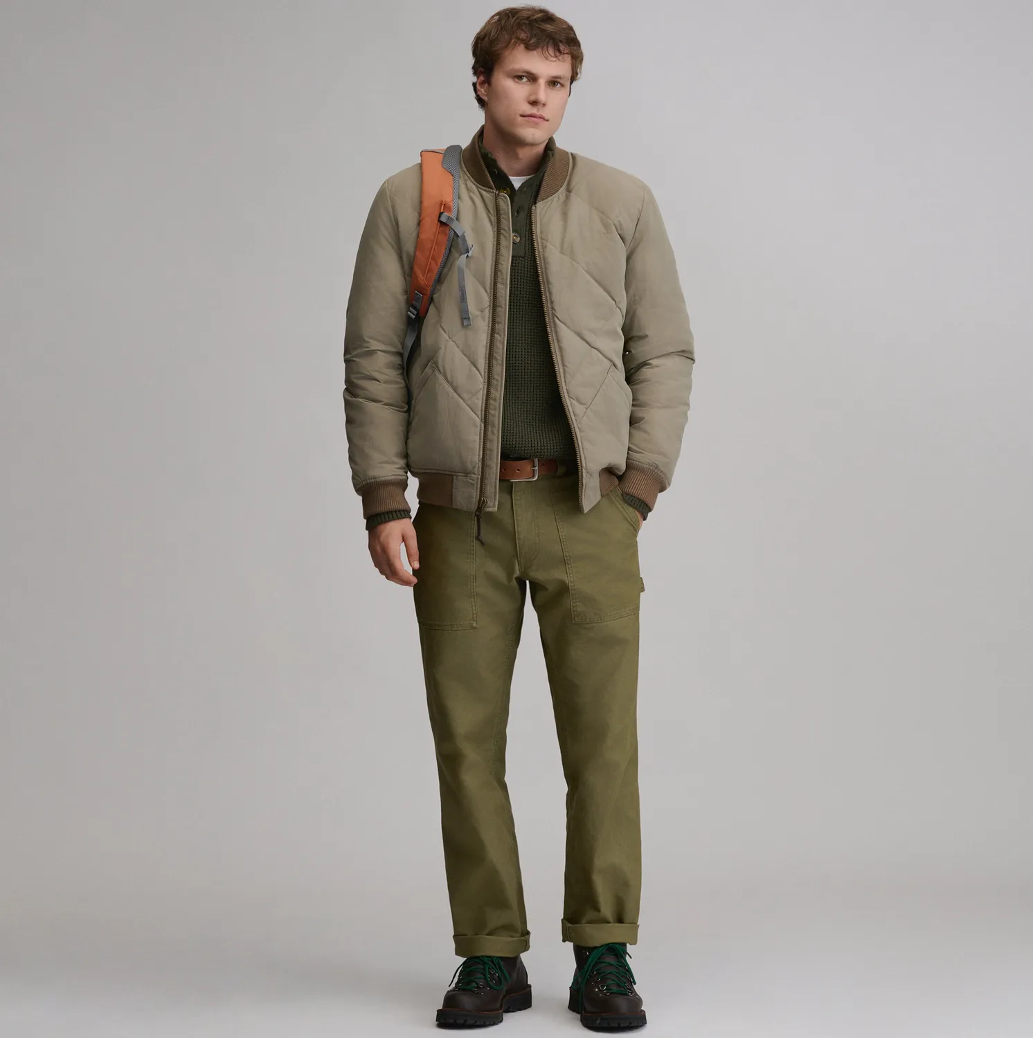 Eddie Bauer 1936 Skyliner Model geaca puf Mushroom M matlasata