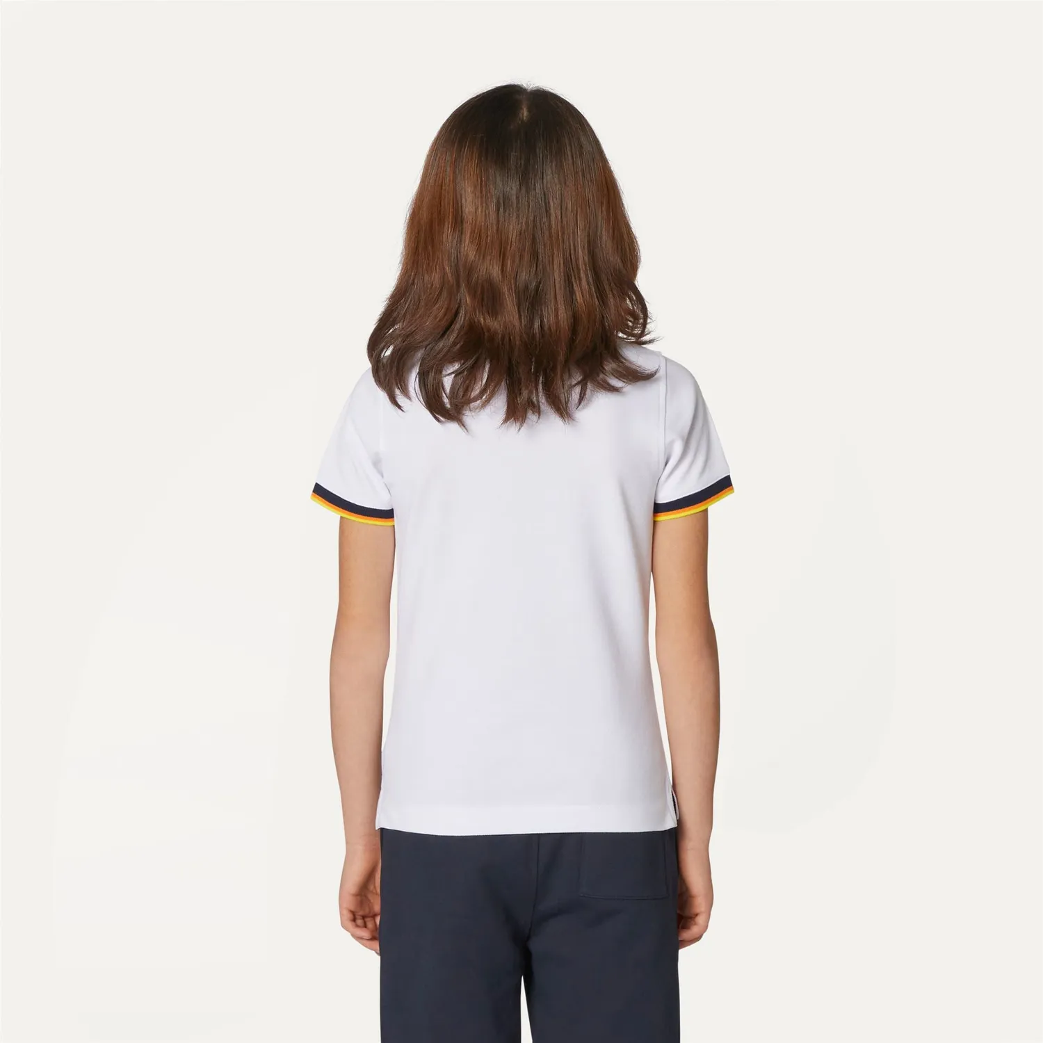 K-Way P. Vincent tricou polo baiat alb bumbac