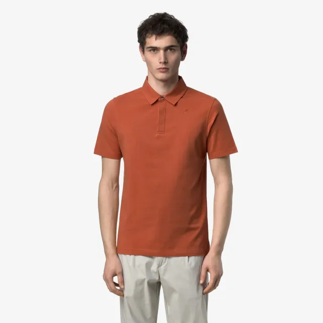 K-Way Viggo tricou polo bărbați portocaliu slim
