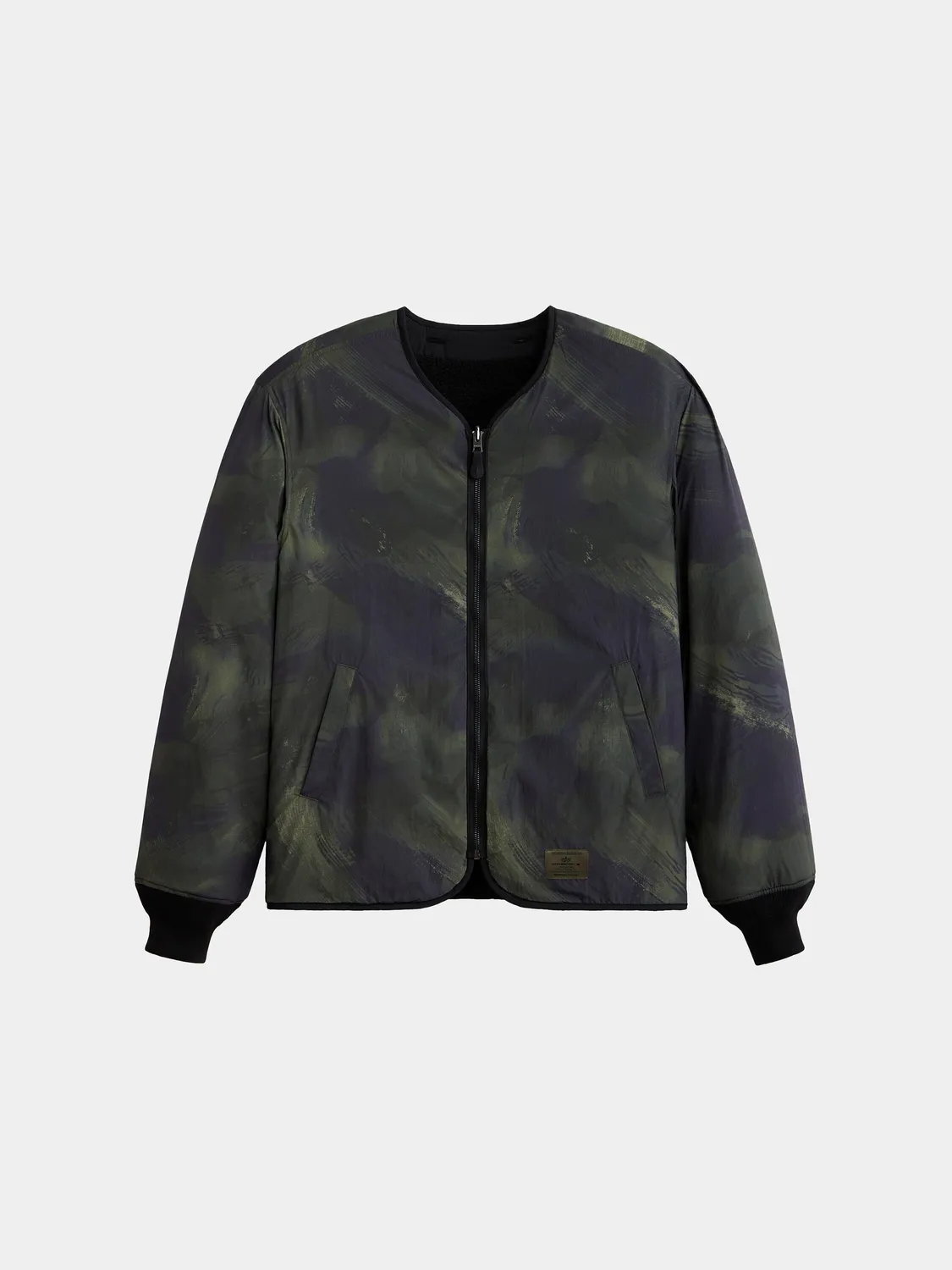 Alpha Industries Reversible M-65 Quilted Liner geaca neagra reversibila