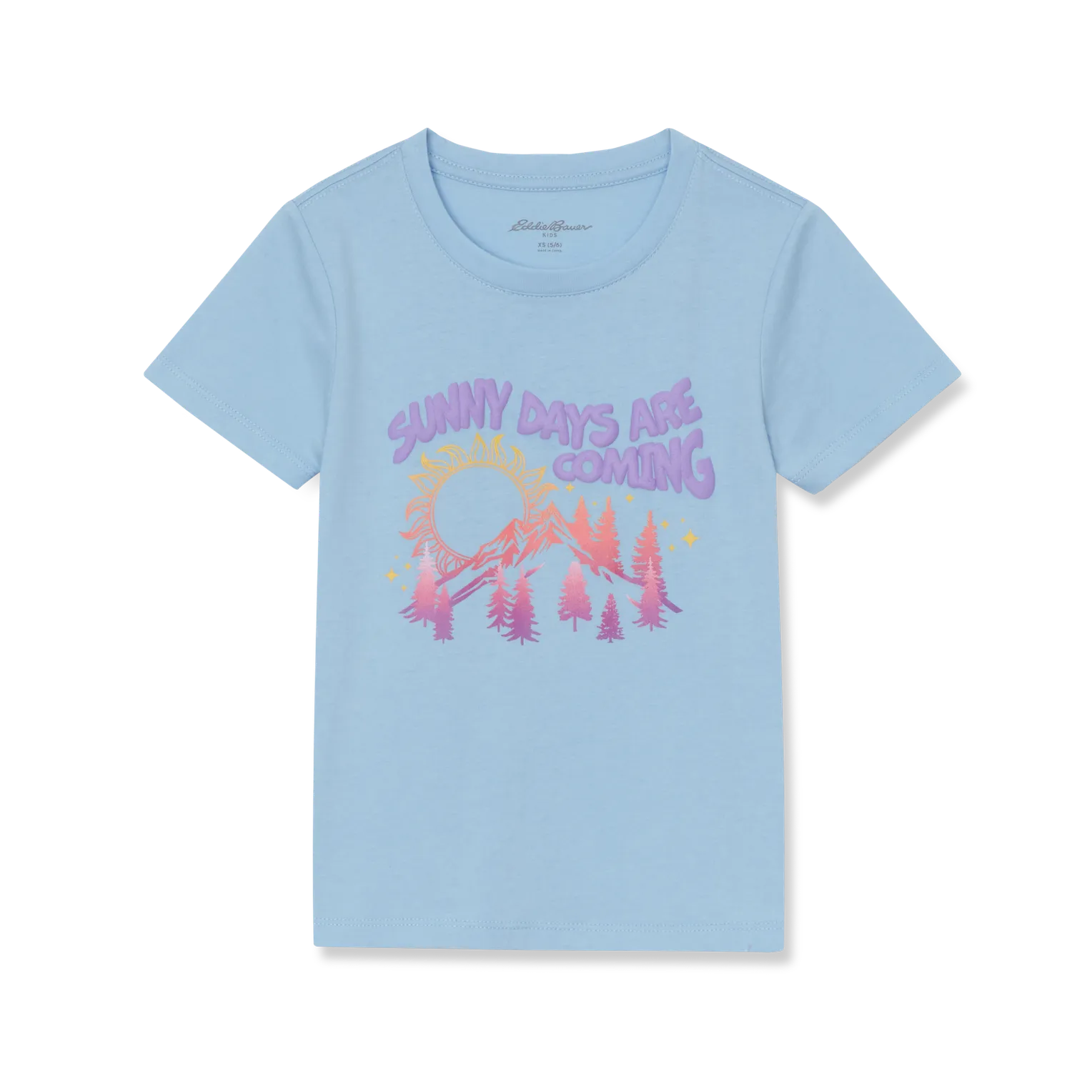 Eddie Bauer Short-Sleeve Graphic tricou fete azalea pink bumbac
