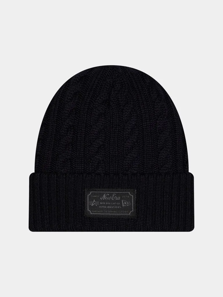 Alpha Industries New York Yankees Cable Knit caciula navy lana