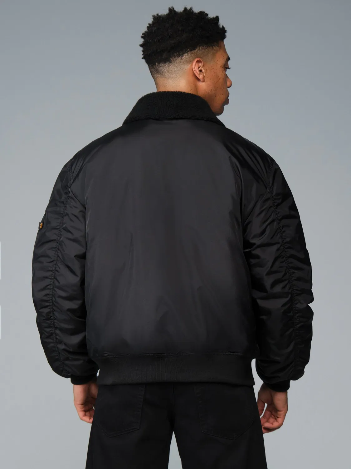 Alpha Industries B-15 Oxford geacă bomber Black groasă