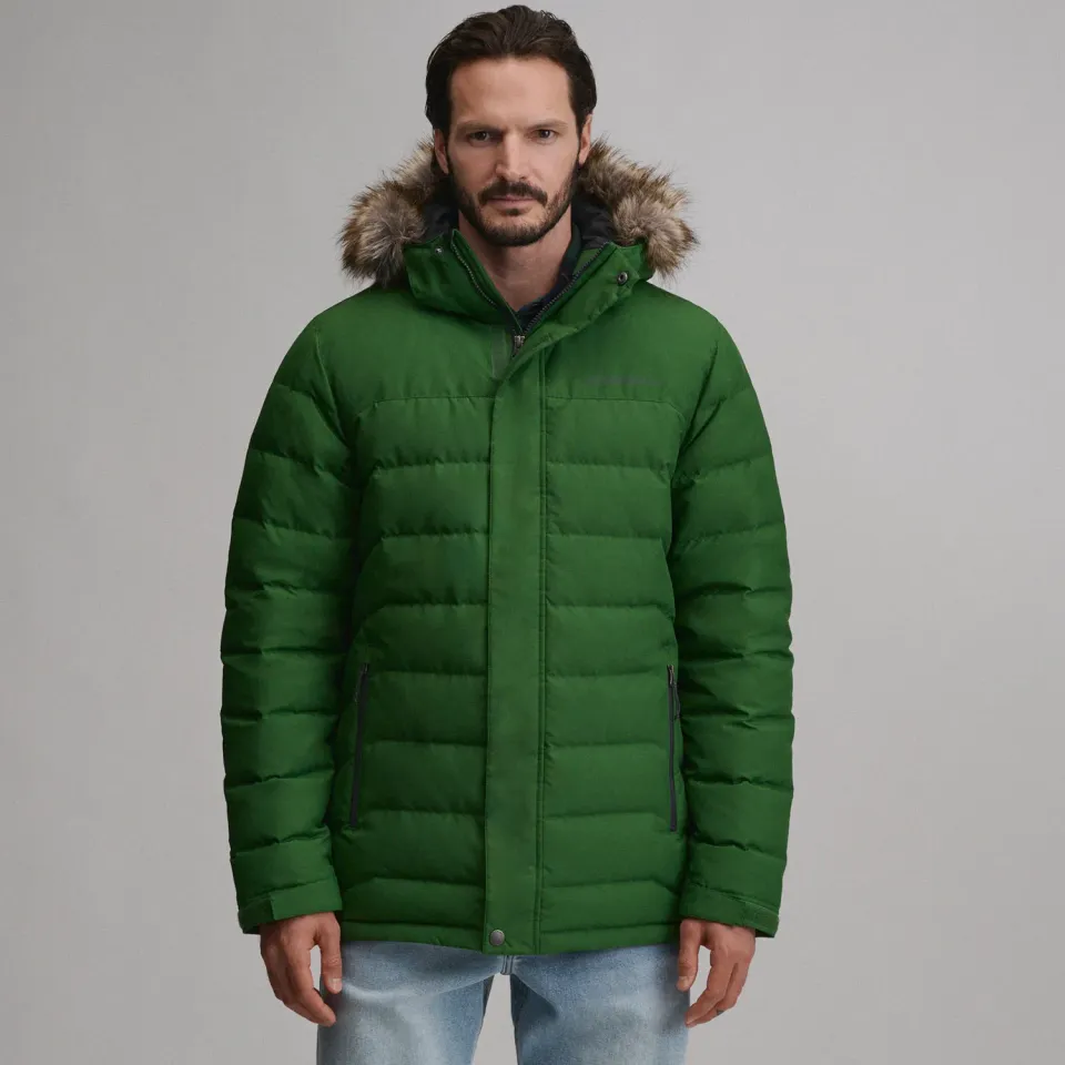 Eddie Bauer Boundary Pass Down Parka palton barbati negru puf