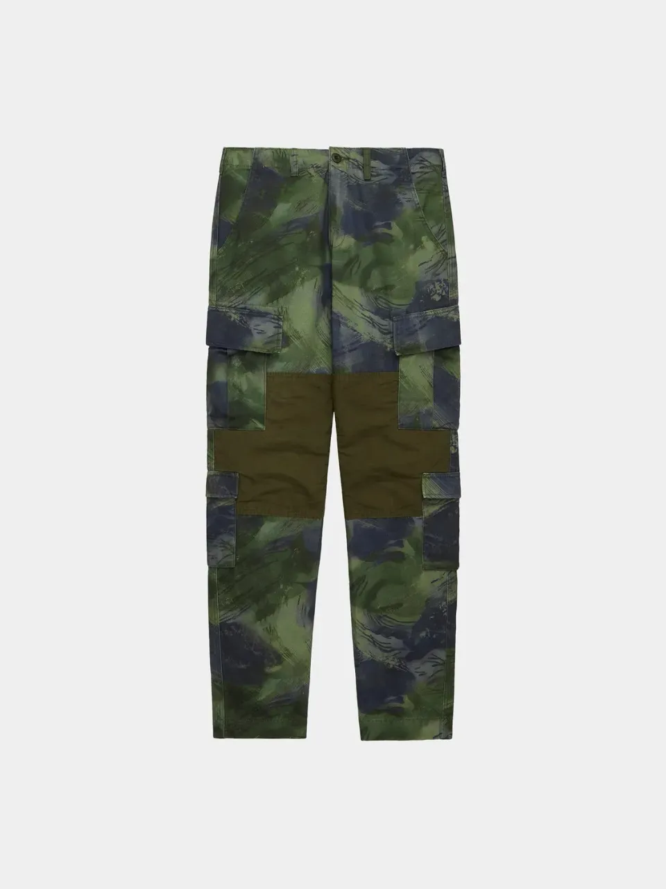 Alpha Industries ACU pantaloni cargo olive camo bumbac