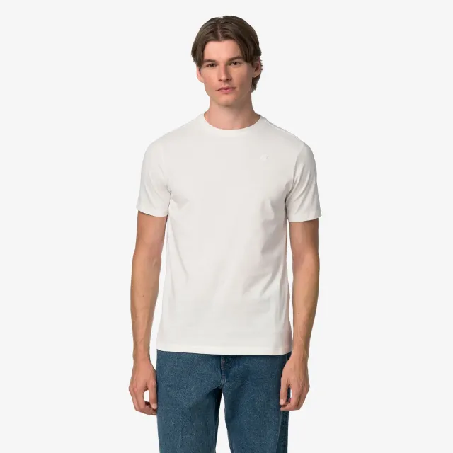 K-Way Odom Jersey Peach tricou barbati alb natural