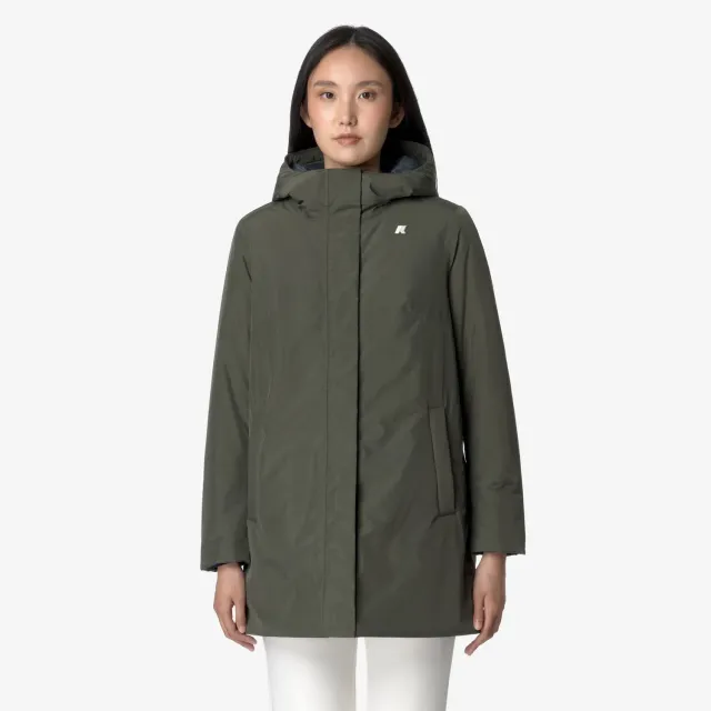 K-Way Sophie Soft Touch Marmotta palton dama verde