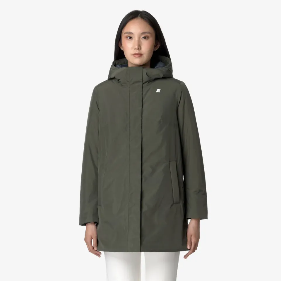 K-Way Sophie Soft Touch Marmotta palton dama verde