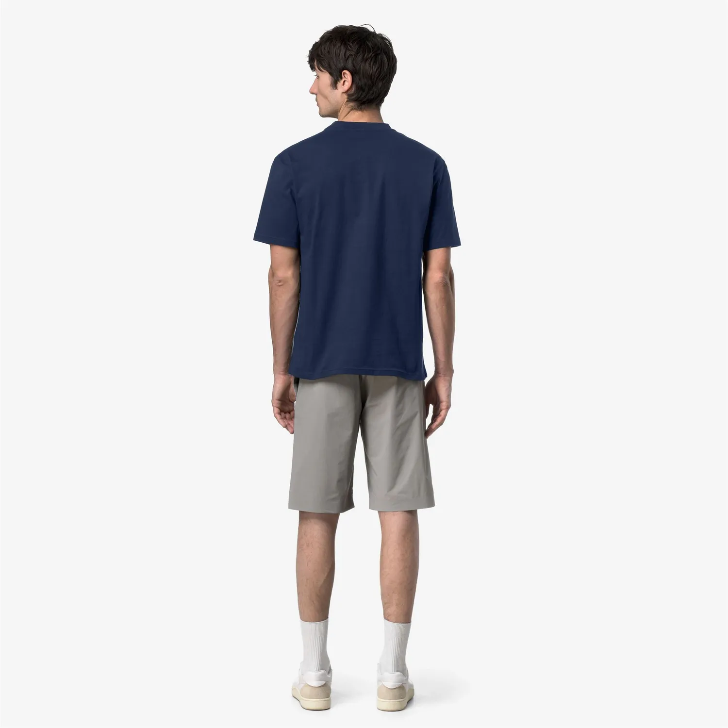 K-Way Solo Jersey Triangle tricou barbati albastru bumbac