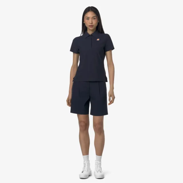 K-Way Nive Twill Tech Golf bermude femei albastru poplin