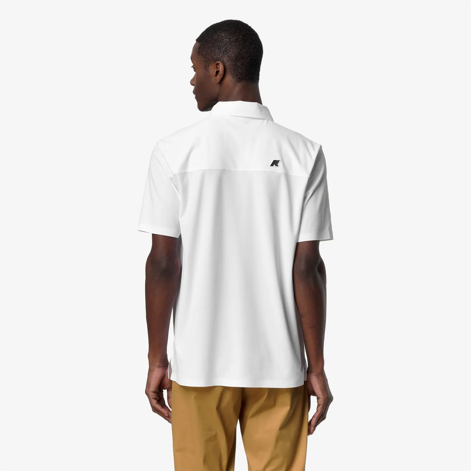 K-Way Swing K51346W tricou polo bărbați alb golf