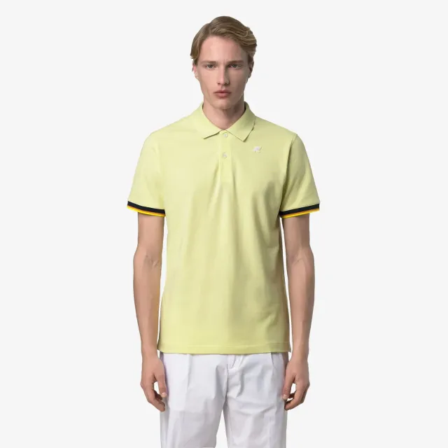 K-Way Vincent Pique Slim polo barbati galben lime