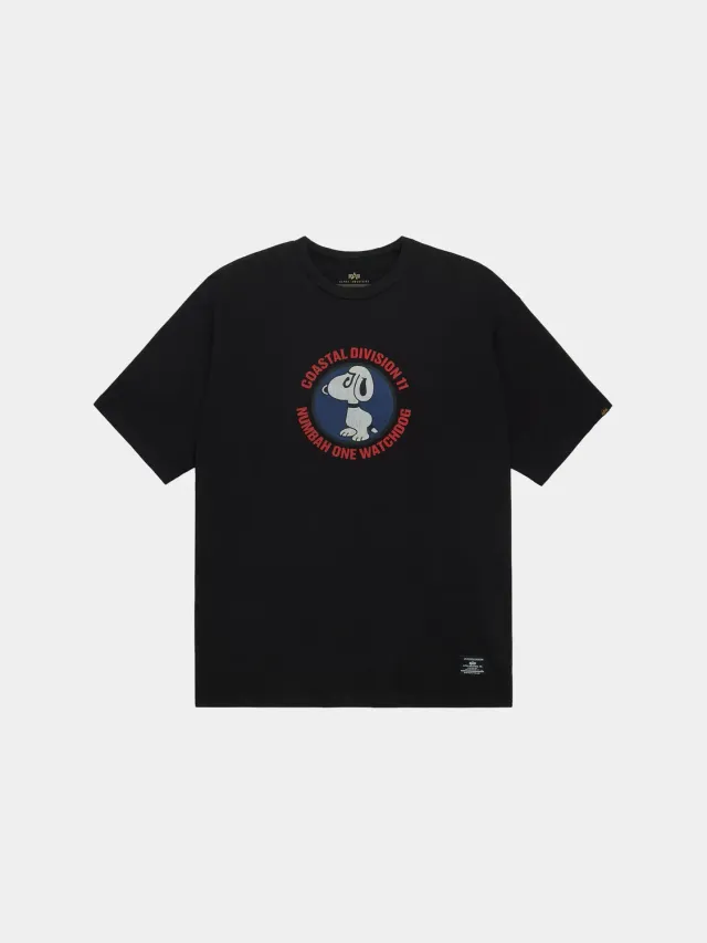 Alpha Industries Watch Dog tricou negru XS-2XL bumbac