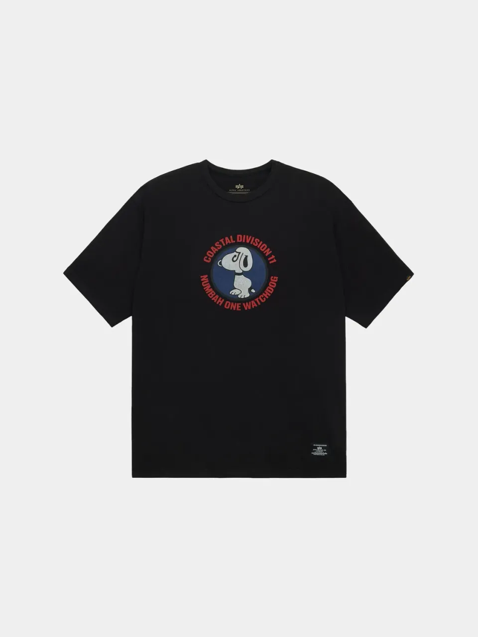 Alpha Industries Watch Dog tricou negru XS-2XL bumbac