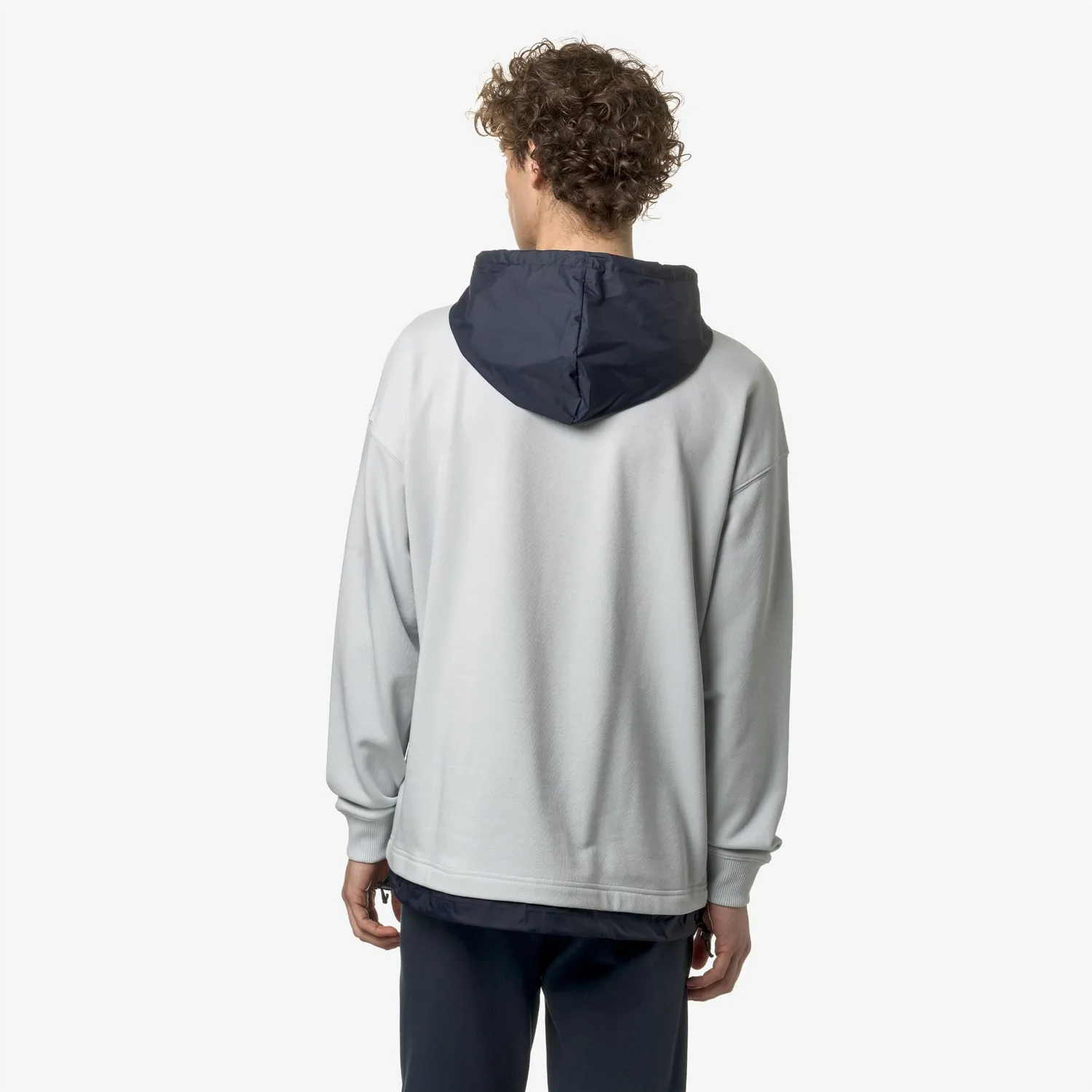 K-Way Le Vrai Donatien hanorac fleece gri cu gluga