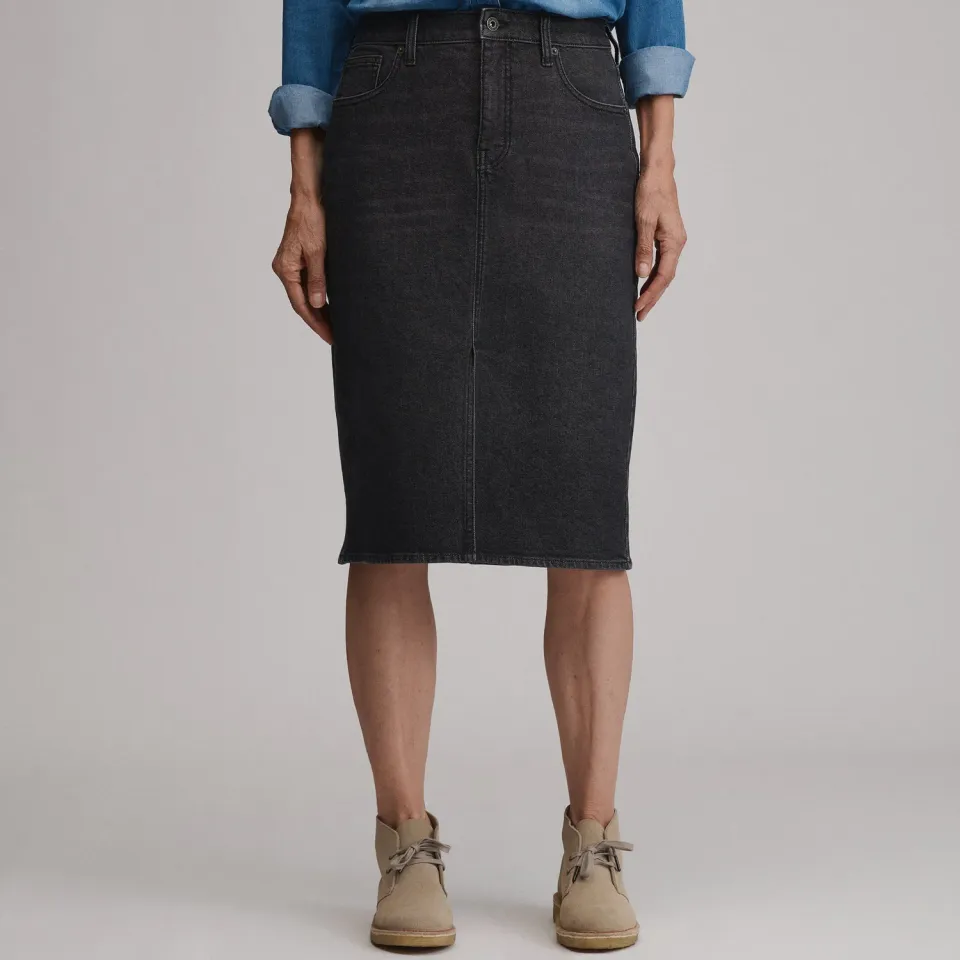 Eddie Bauer Iconic fusta denim dama Vintage clasica