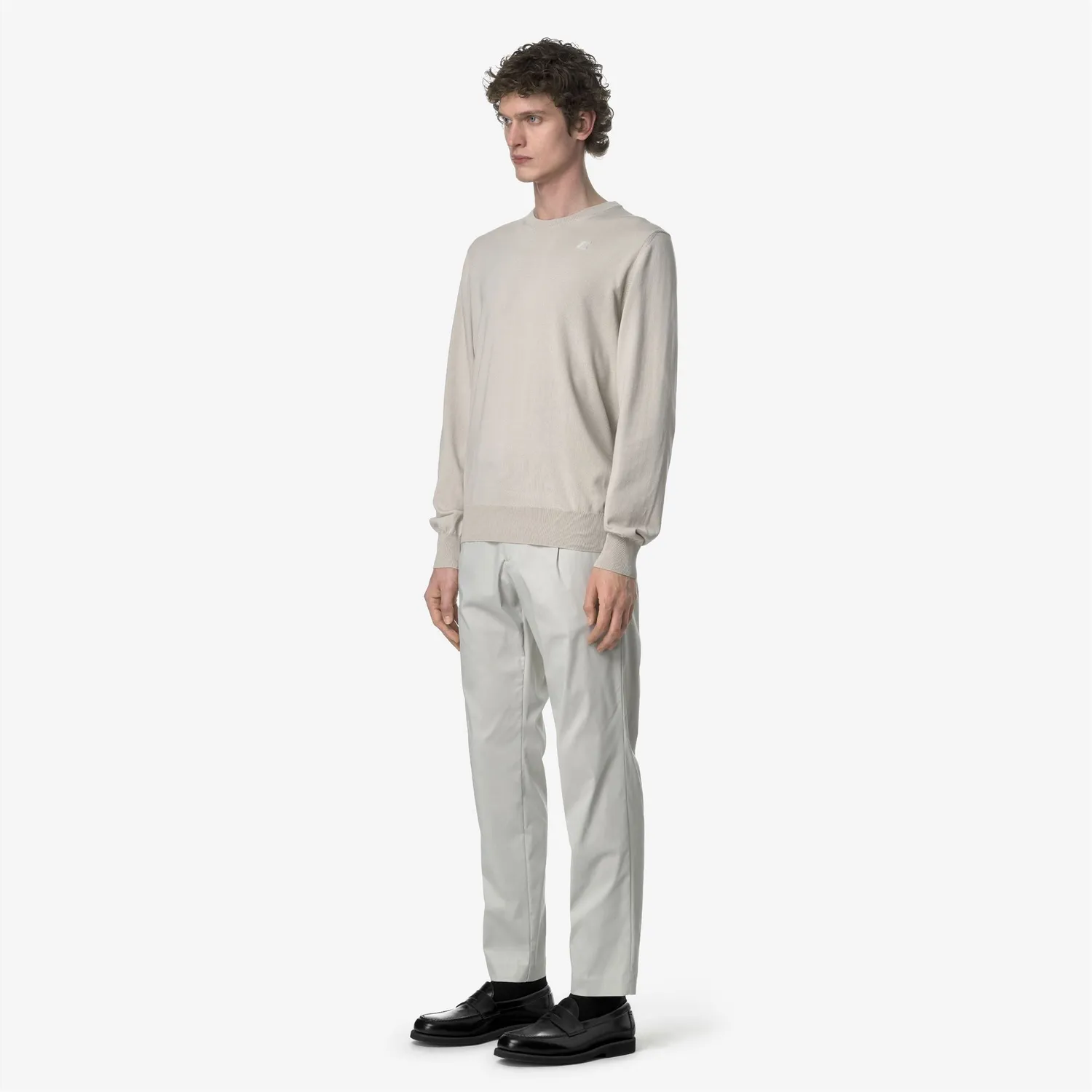 K-Way Ailton Twill Tech pantaloni bărbați bej chino