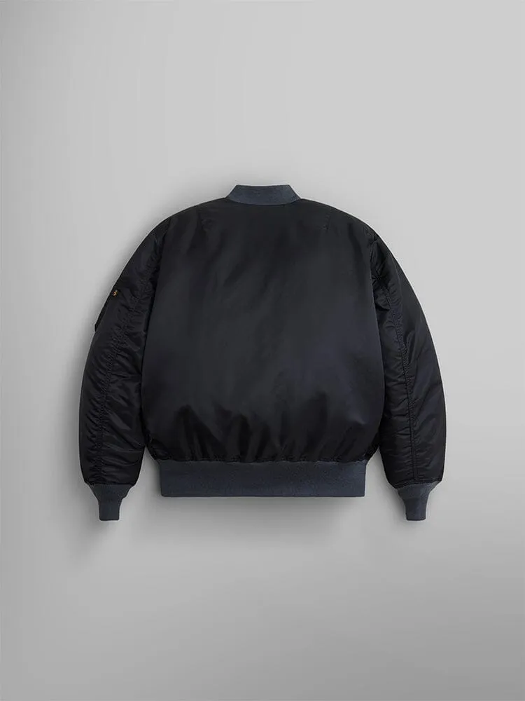 Alpha Industries 1960s MA-1 geaca bomber neagra nailon