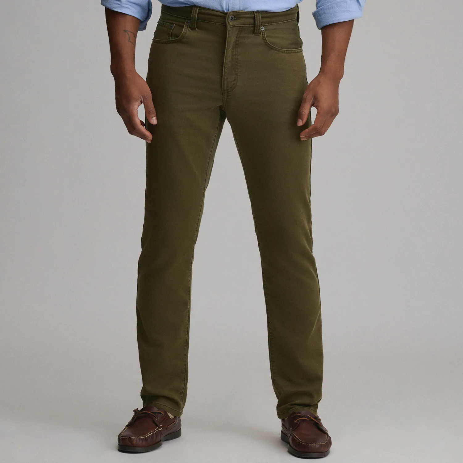 Eddie Bauer Stretch Terry 5-Pocket pantaloni stretch Dark Denim