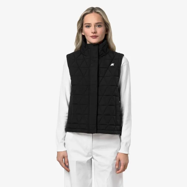K-Way Satine Diamond Quilted vestă damă negru