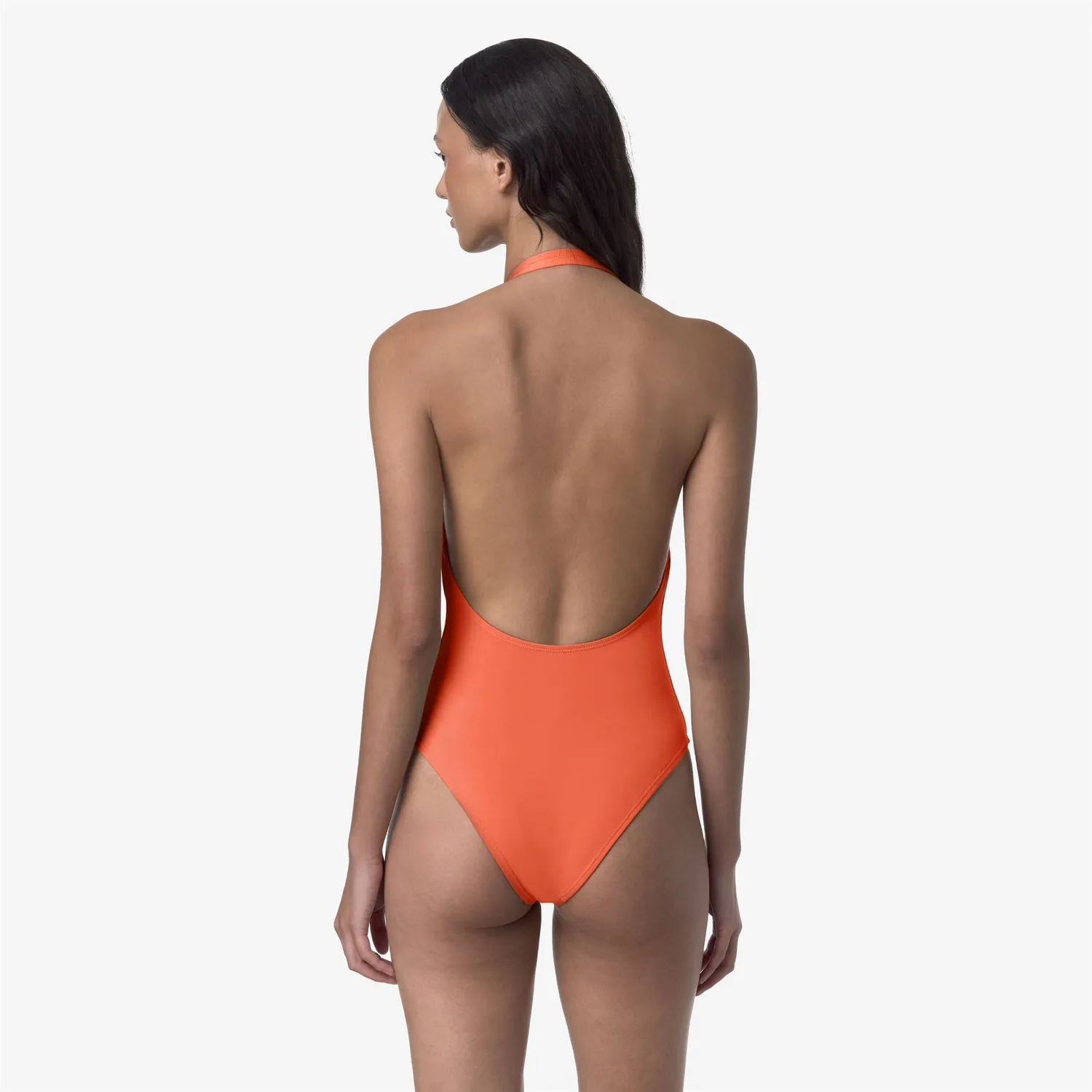K-Way Sylvie Beach costum de baie portocaliu Arabesque