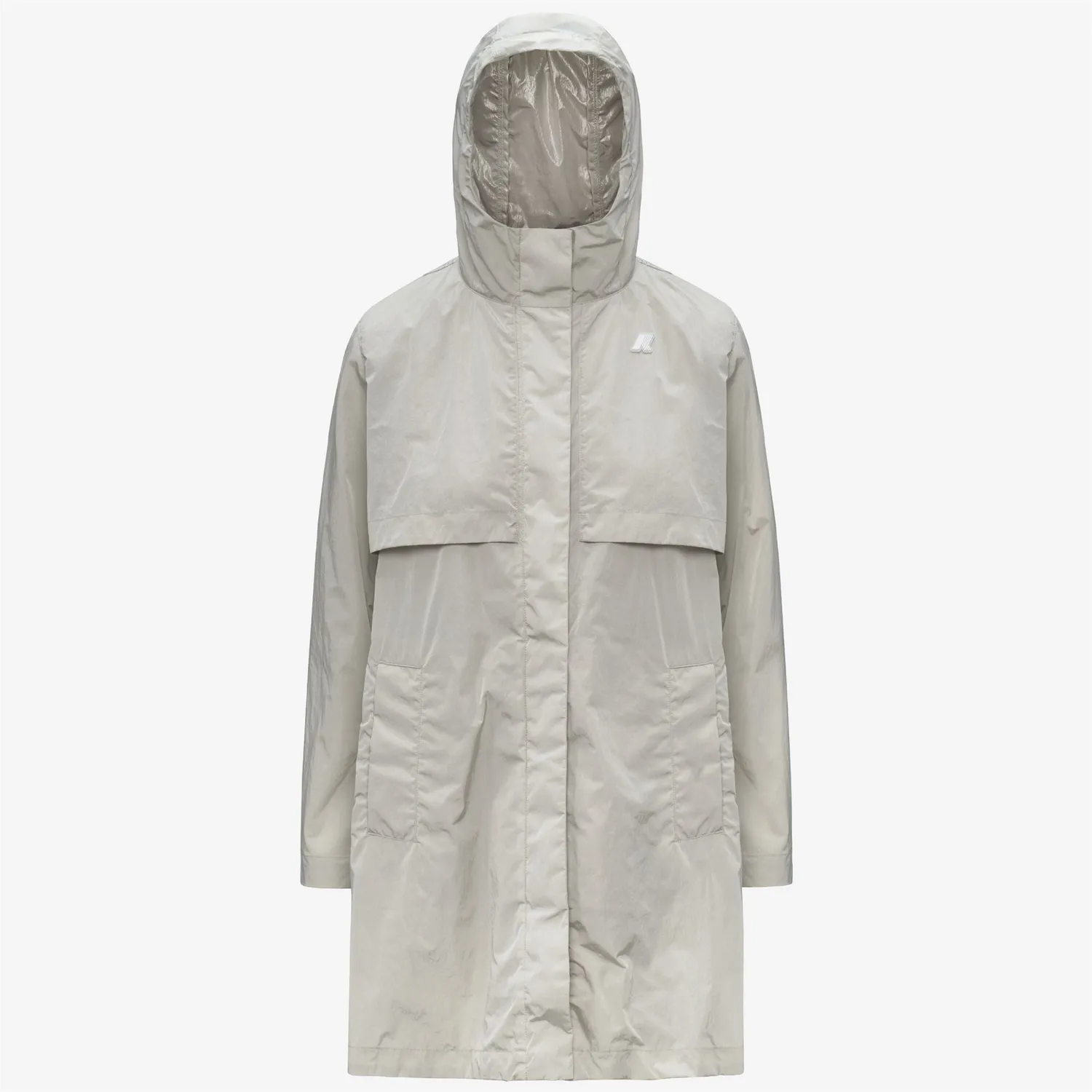 K-Way Sophilene Satin geaca dama bej lucioasa