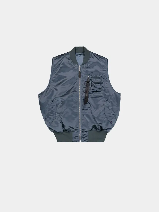 Alpha Industries MA-1 Base vesta neagra reversibila