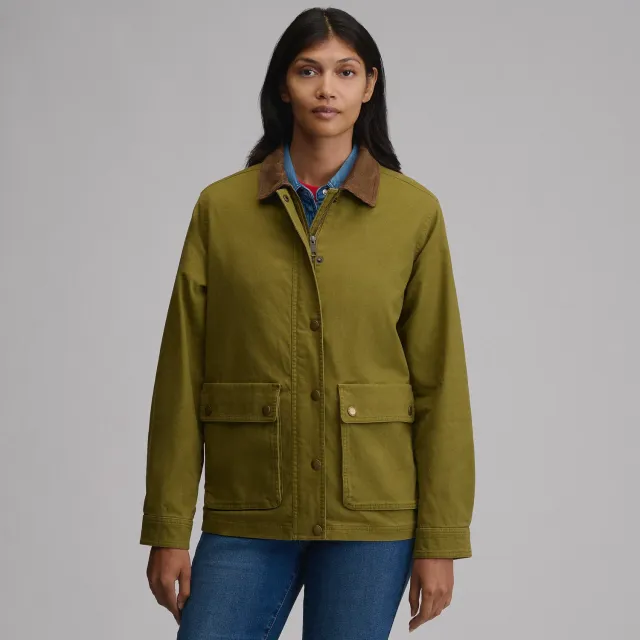 Eddie Bauer EB Barn Coat palton femei Cayenne bumbac