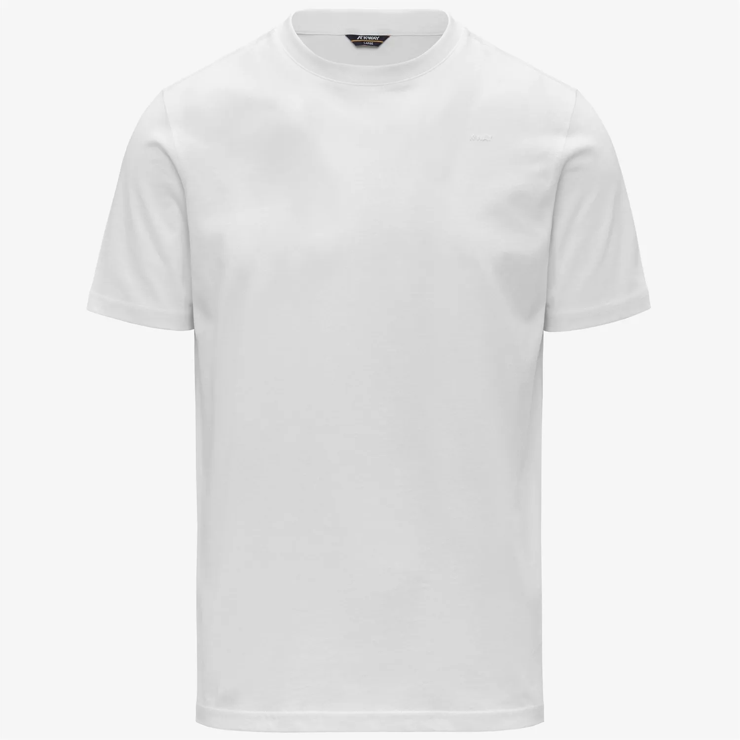K-Way Odom Jersey Micro Lettering Slim tricou alb bumbac