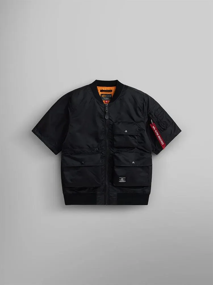 Alpha Industries L-2B geaca bomber maneca scurta neagra