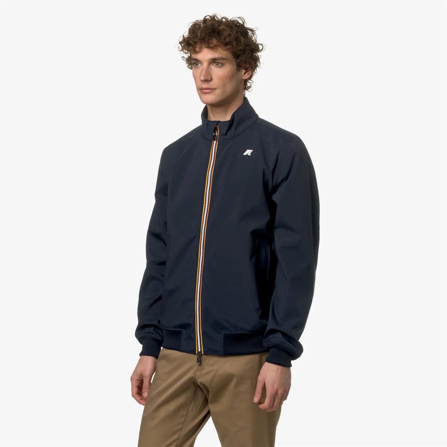 K-Way Arsene Bonded Jersey geaca Blue Depth impermeabila