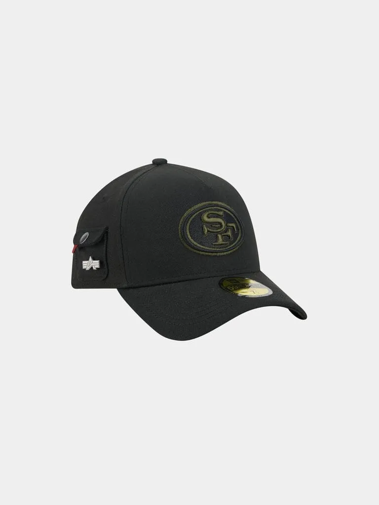 Alpha Industries 49ers New Era 59FORTY sapca negru fitted