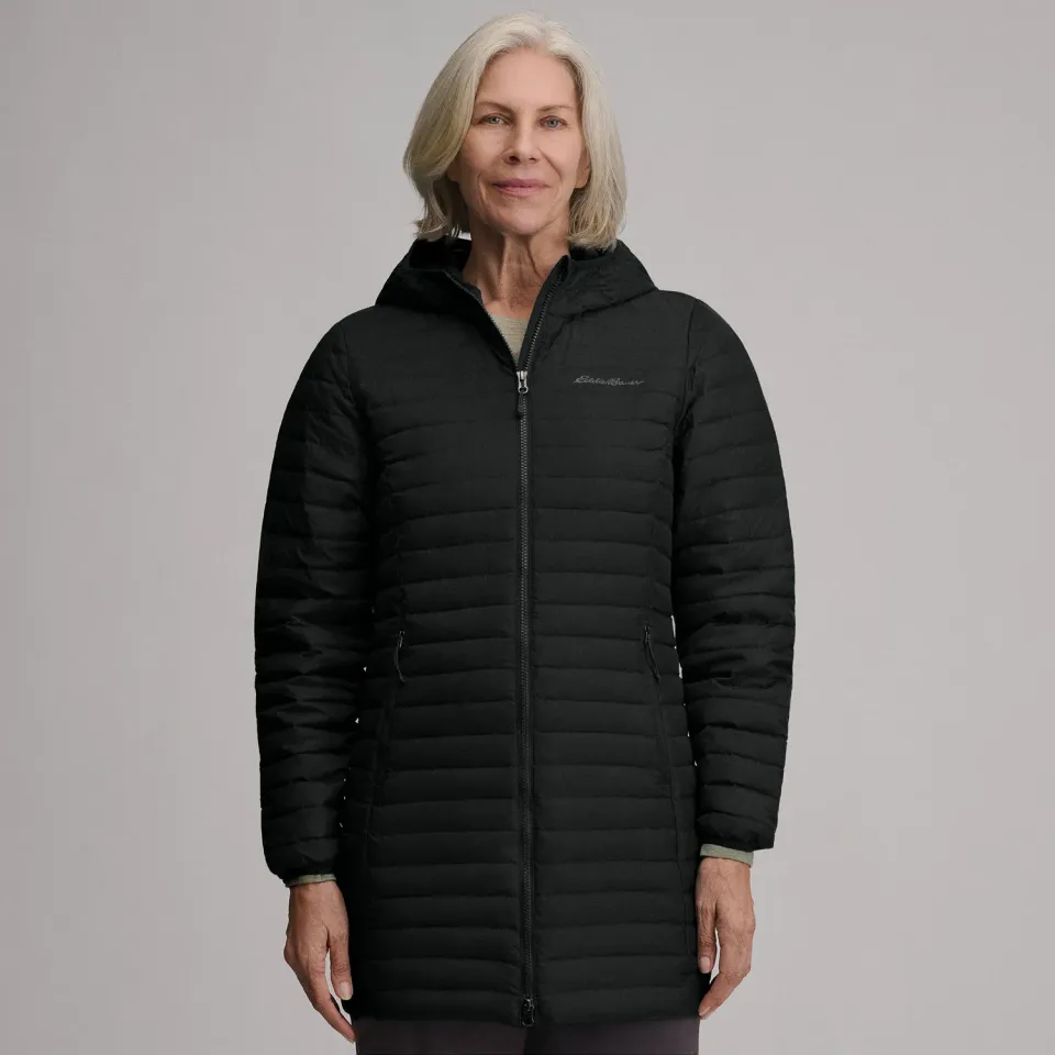 Eddie Bauer Microlight Parka dama albastru puf 650