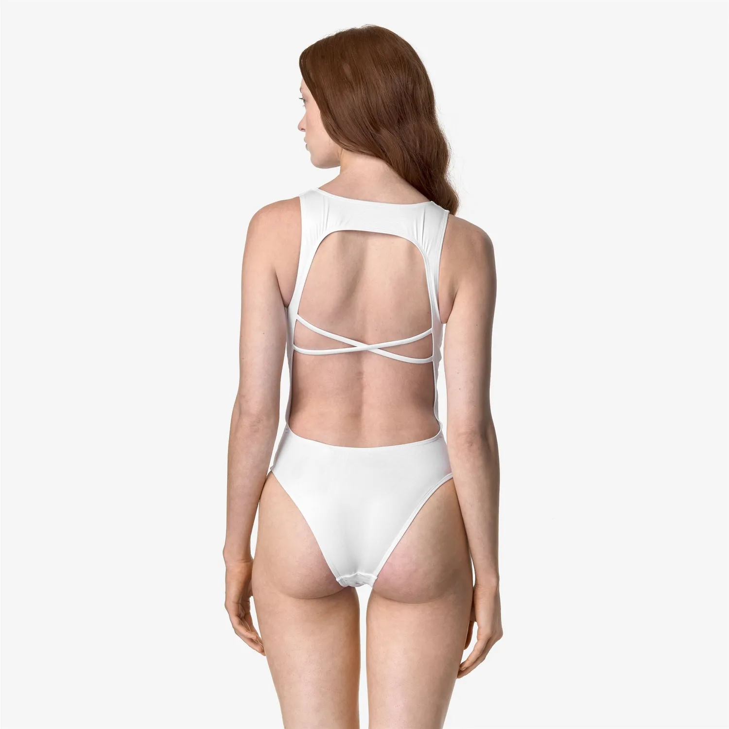 K-Way Enty costum baie damă alb dintr-o bucată