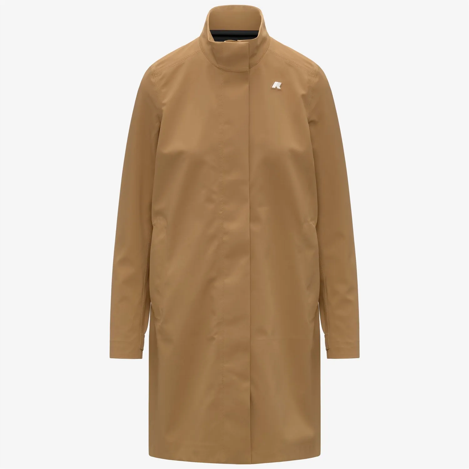 K-Way Dukesse palton dama Brown Bistre 3/4 impermeabil