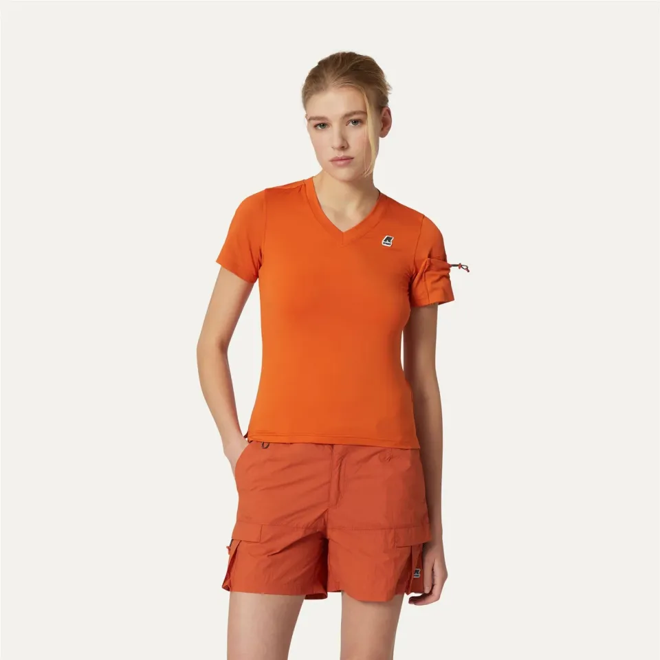 K-Way Pachour tricou Orange Copper UV compact