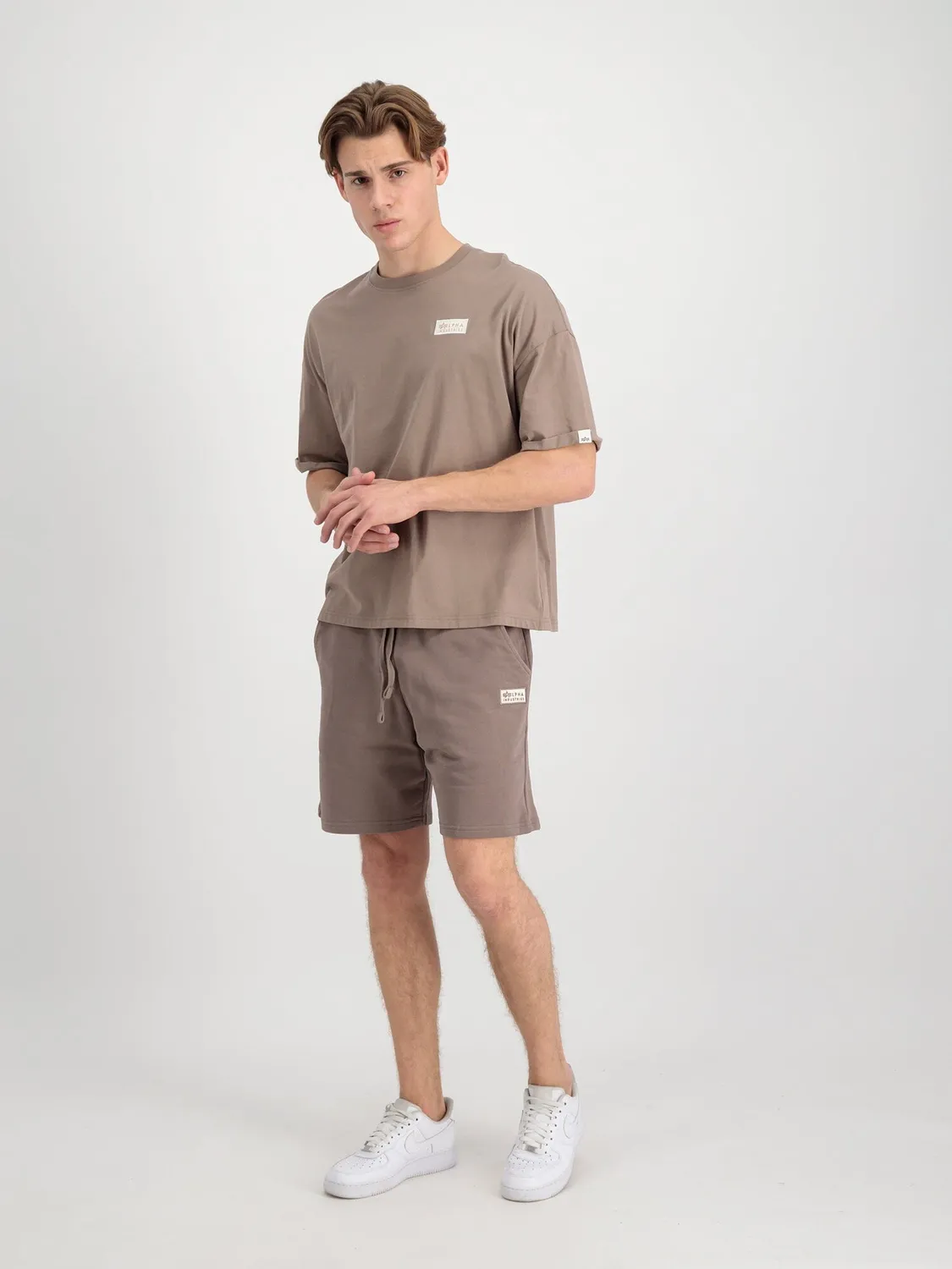 Alpha Industries Organic Jogger Sort gri bumbac organic