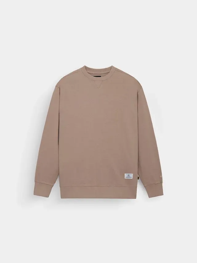 Alpha Industries Essential French Terry bluza crewneck khaki