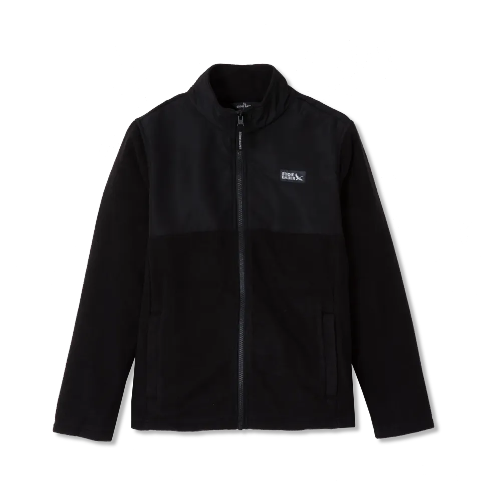 Eddie Bauer Quest Fleece Mixed Media geaca copii neagra