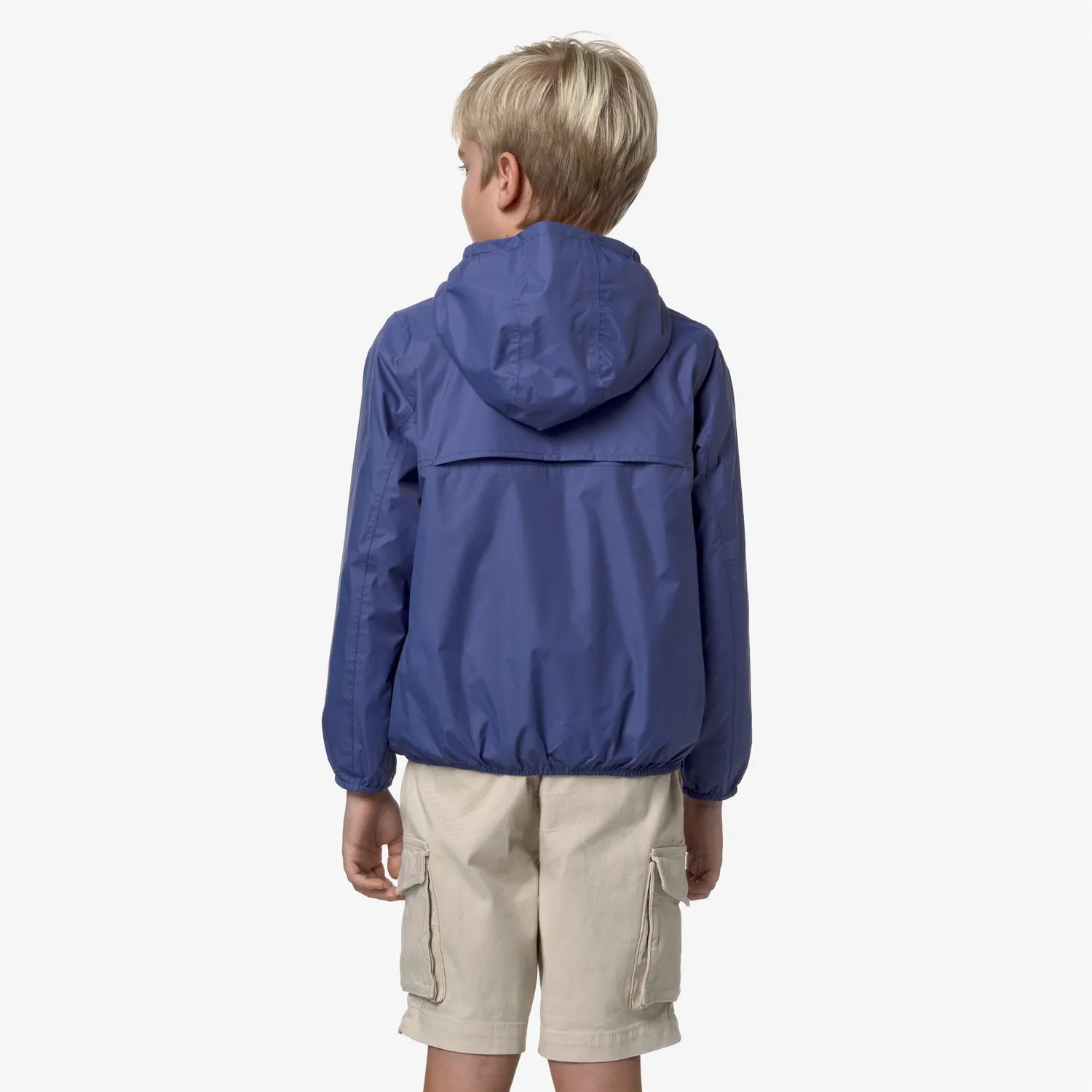K-Way Jake Plus.2 Double geacă băieți albastru-portocaliu reversibilă