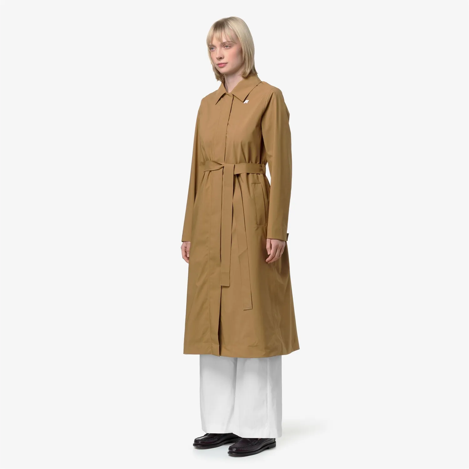 K-Way Barbra Stretch 2L geaca lunga maro impermeabila