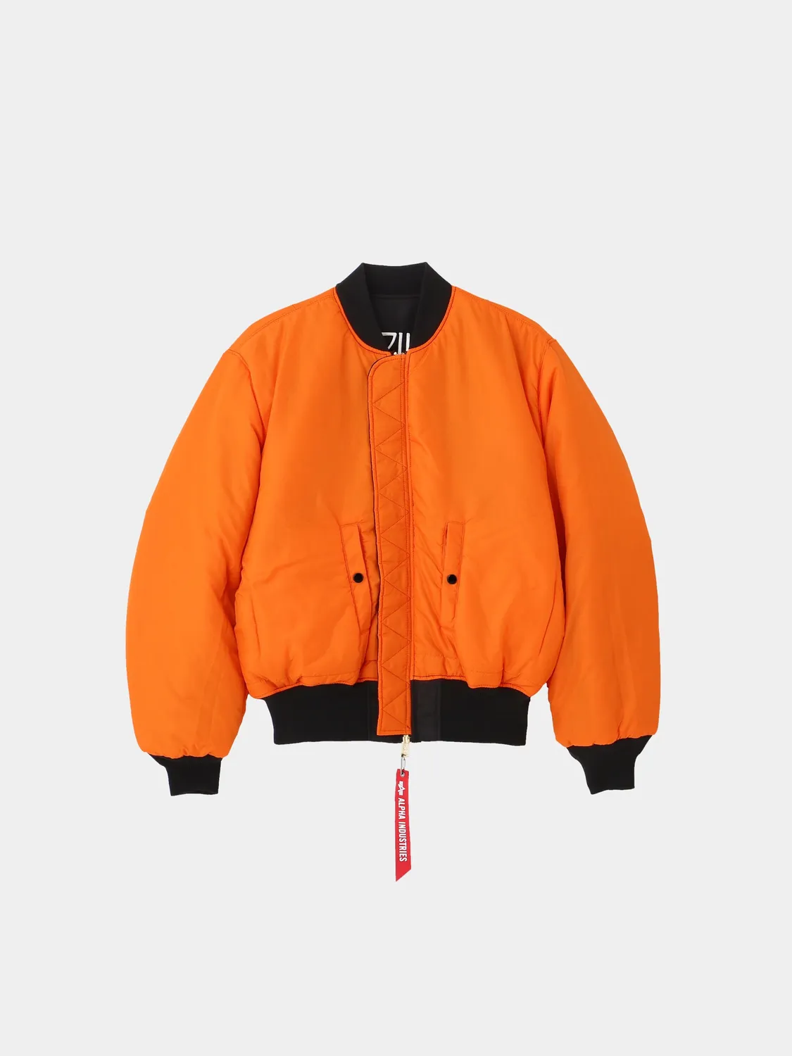 Alpha Industries Kidill Babyart MA-1 geacă bomber neagră brodată