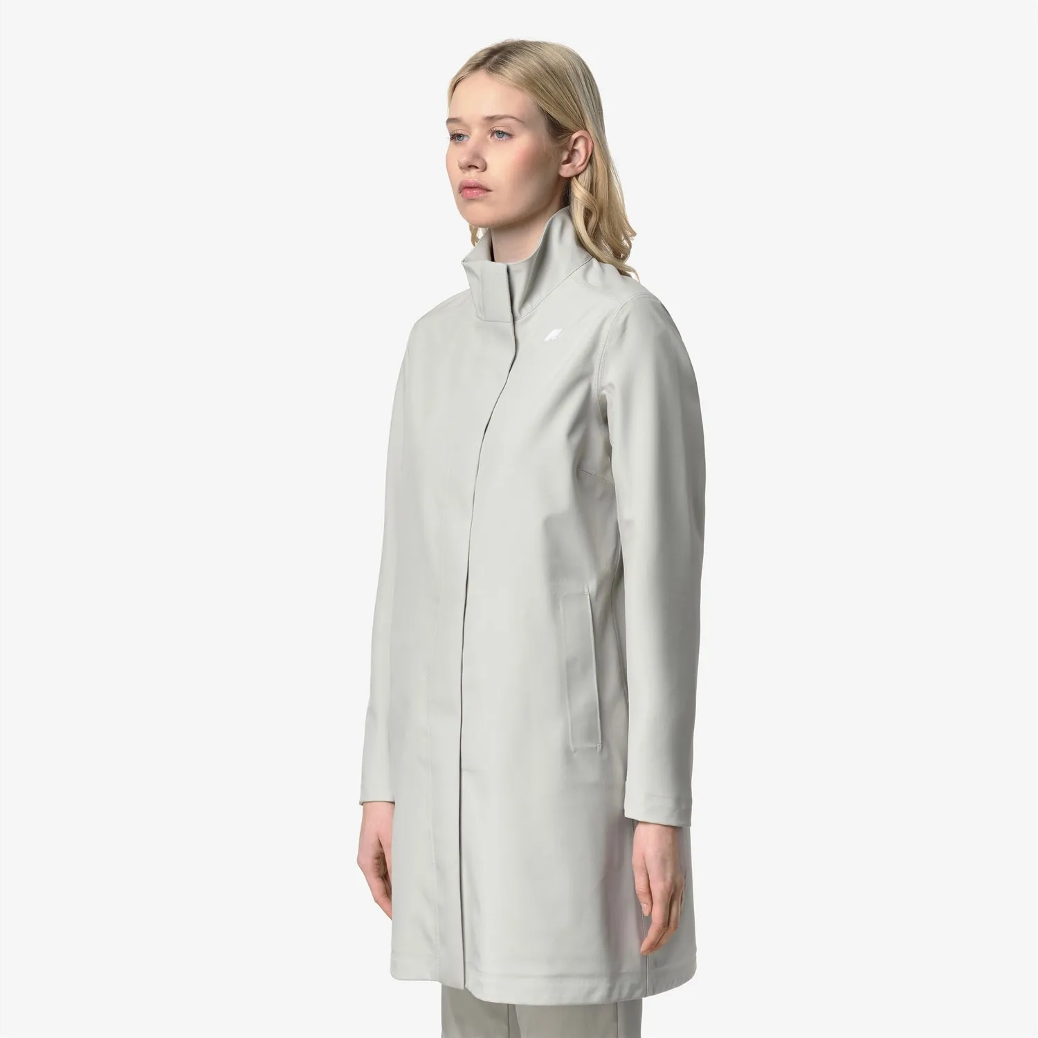 K-Way Dukesse Bonded Jersey palton 3/4 damă bej