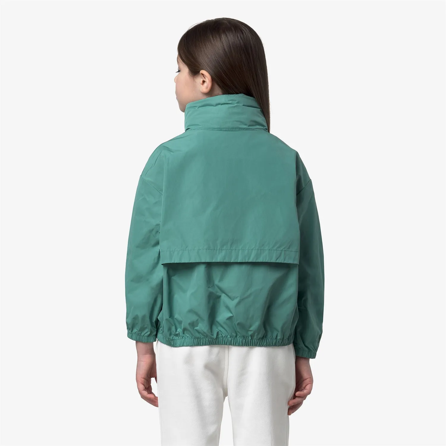K-Way Aubette K51416W geaca fete verde scurta