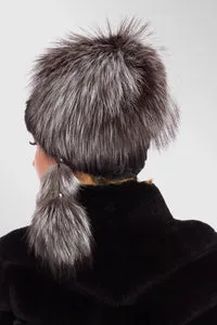 Mareus Fabrica de Blanuri Grey Frost 86 căciulă vulpe-nurcă damă