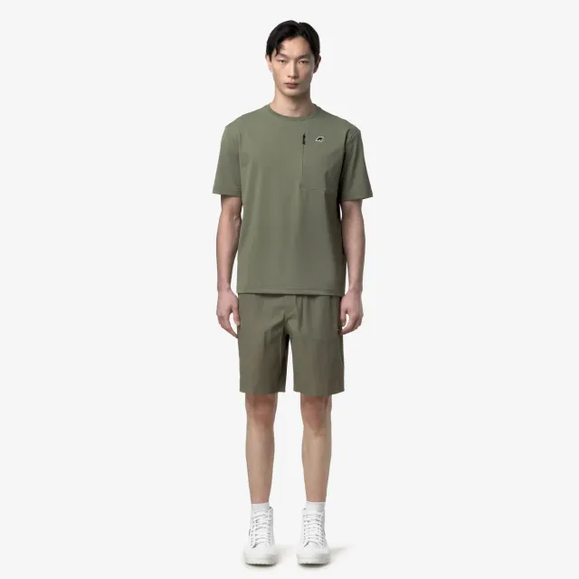 K-Way Bourrier pantaloni scurti barbati Green Lichen cargo