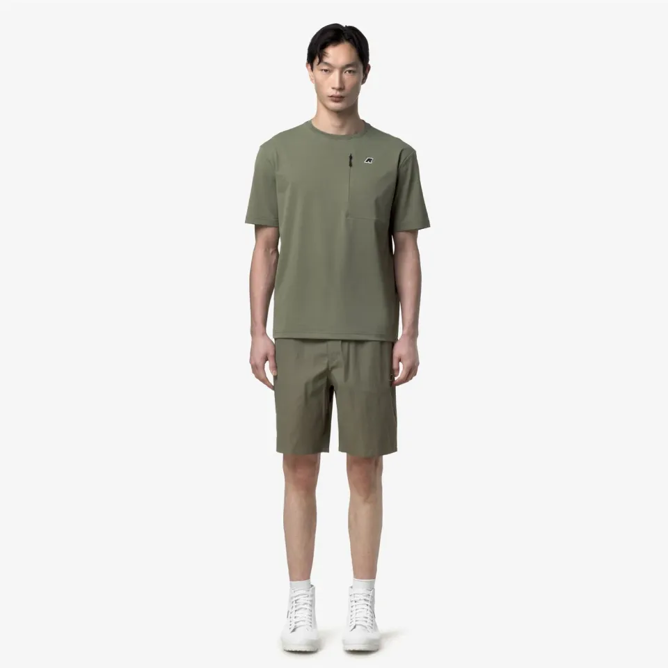 K-Way Bourrier pantaloni scurti barbati Green Lichen cargo