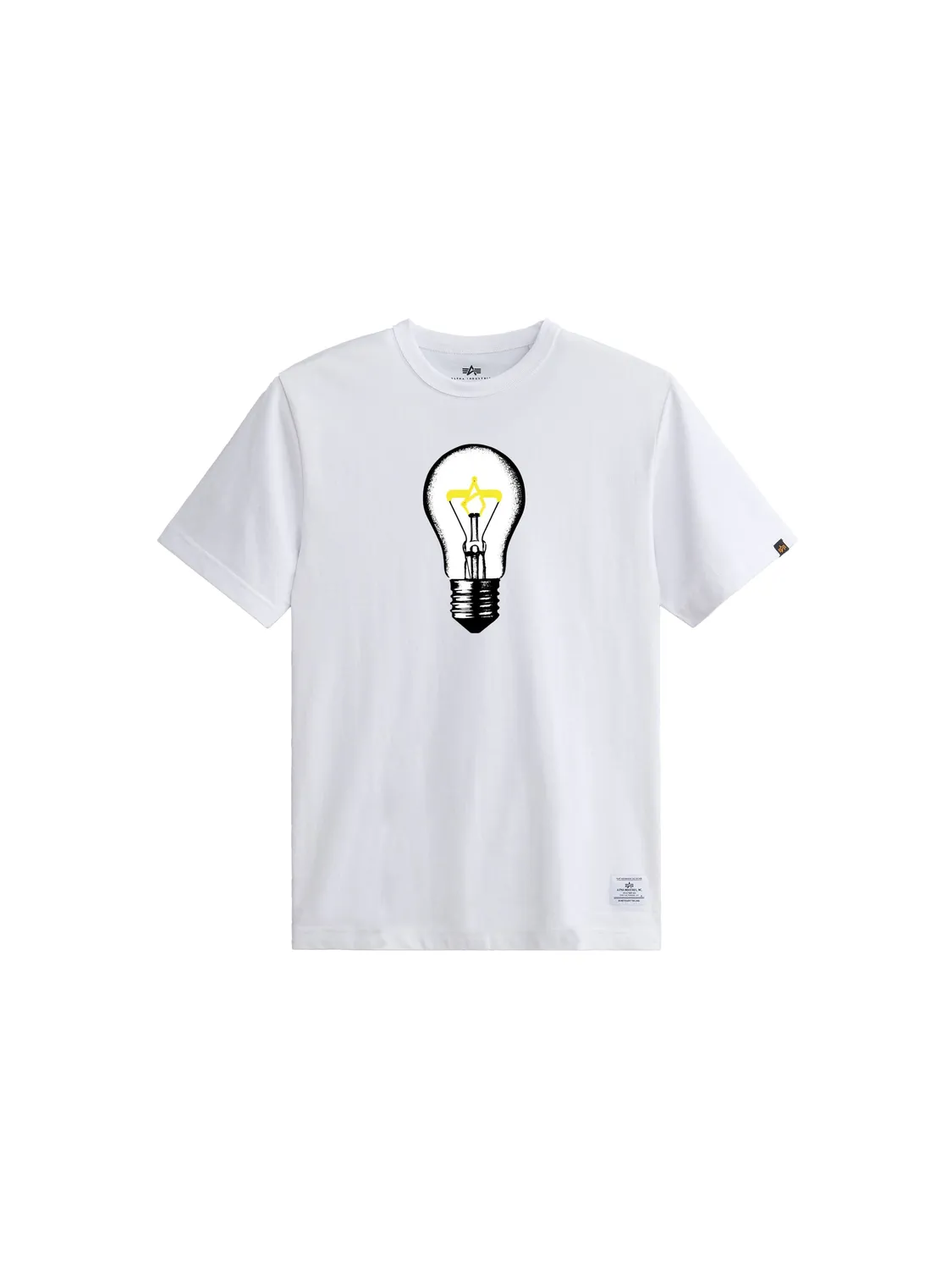 Alpha Industries Light Bulb tricou bumbac gri