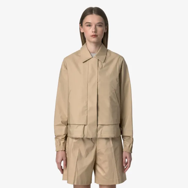 K-Way Isarty 3L Poplin geaca bej rope bumbac