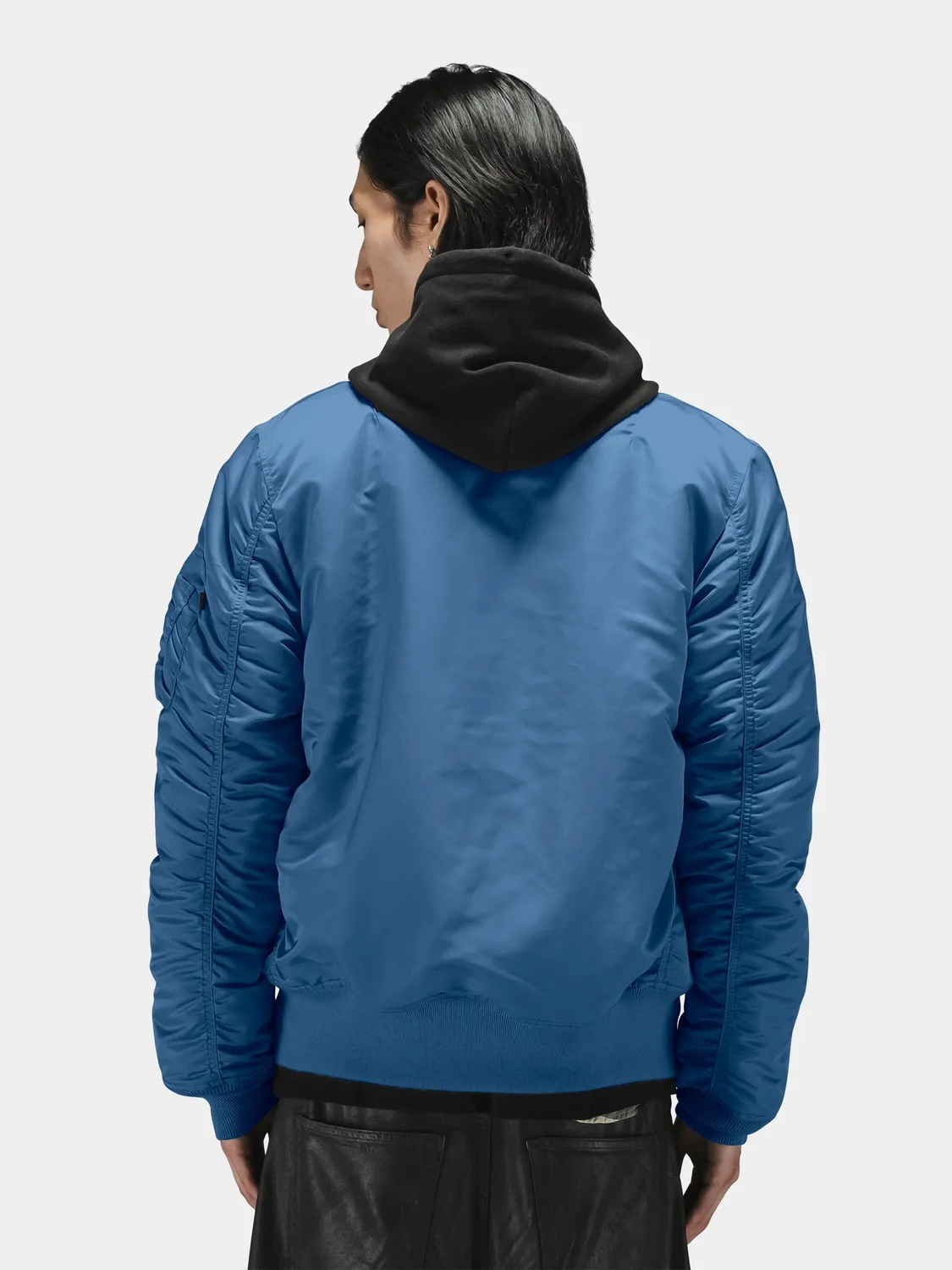 Alpha Industries MA-1 geacă bomber reversibilă albastru elemental
